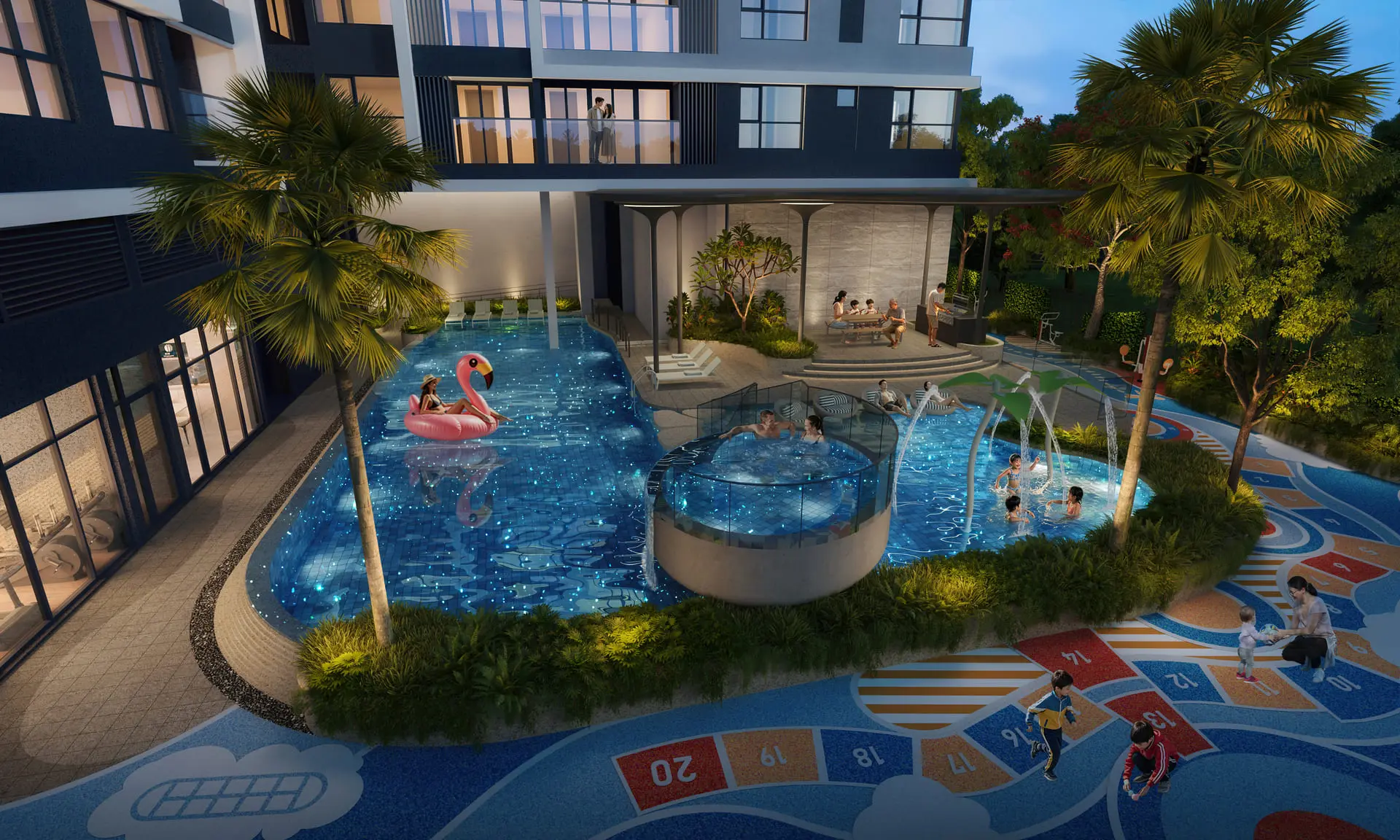 Gladia Heights 96 Khu Thư Giãn Nổi Cạnh Hồ Bơi