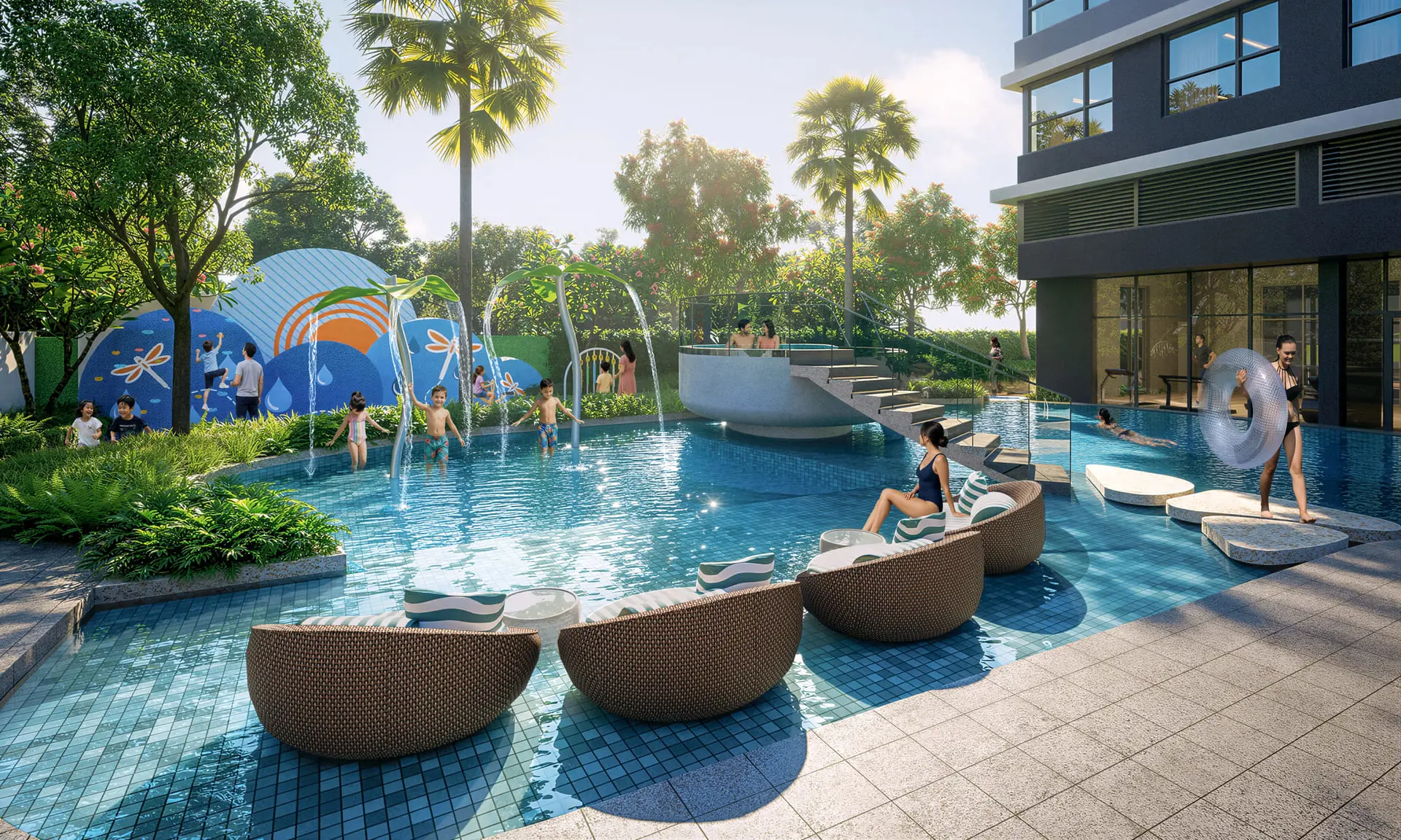 Gladia Heights 97 Hồ Bơi Trẻ Em