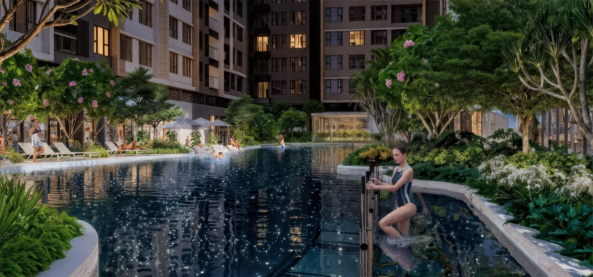 Gladia Heights 31 Hồ bơi ngân hà 50m và Khu Thể Dục Dưới Nước